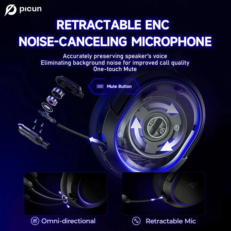 Picun G2 Wireless Gaming Headset