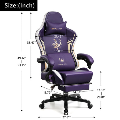 GTPLAYER Gaming Chair with Bluetooth Speakers
