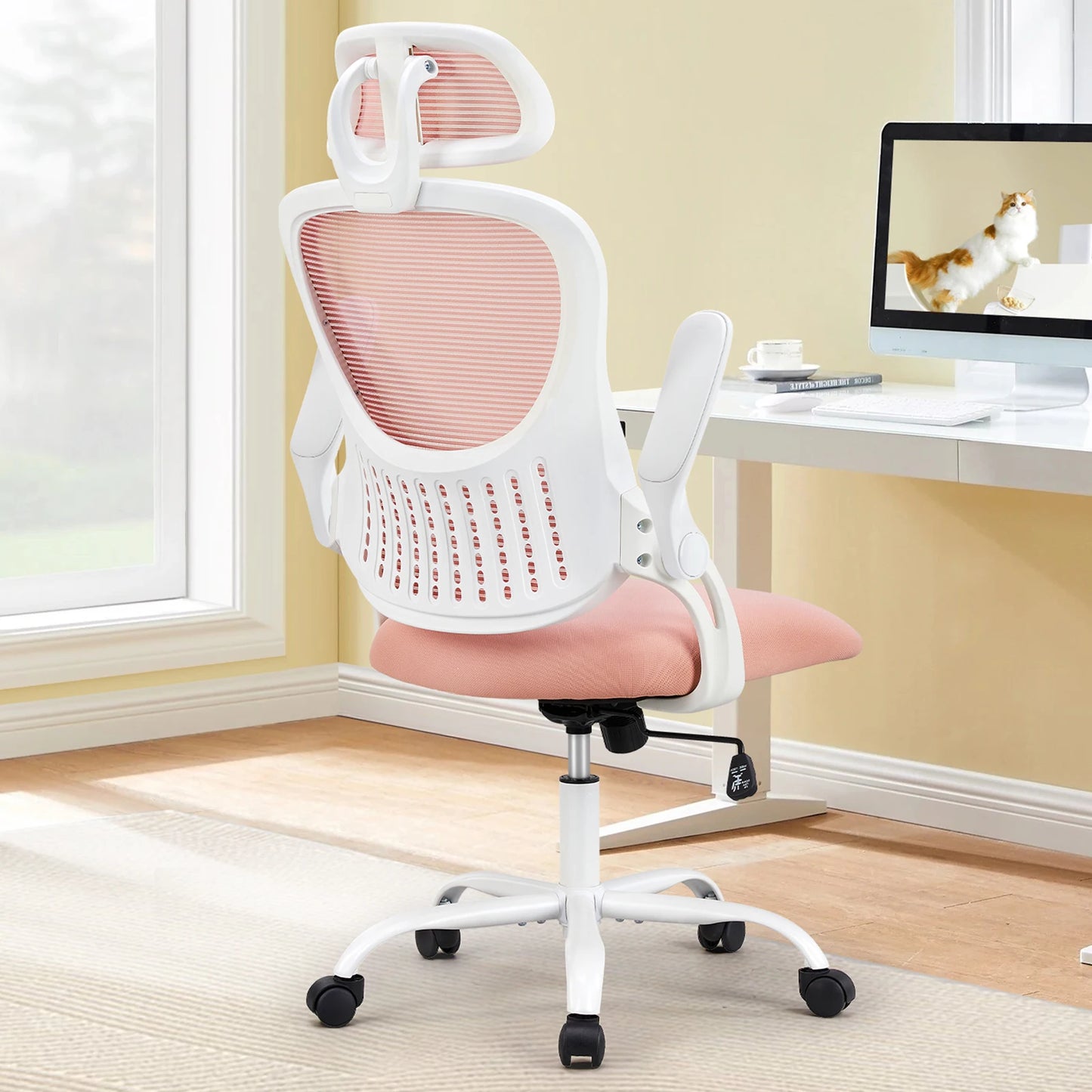 Gaming Chair with Flip-Up Arms