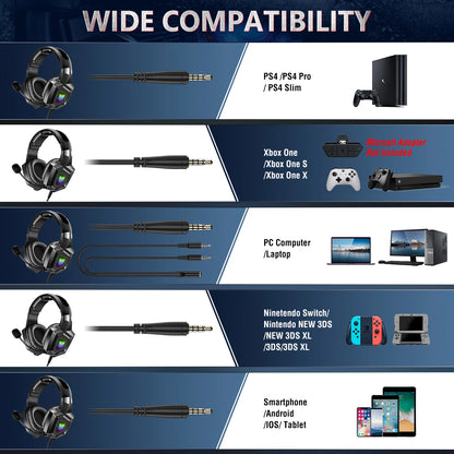 ONIKUMA Wired Gaming Headset